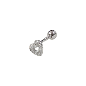 5 MM KALP ÇEMBERİ GÜMÜŞ TRAGUS PIERCING