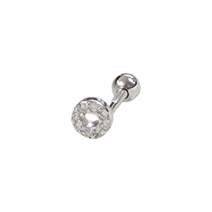4 MM ÇEMBER GÜMÜŞ TRAGUS PIERCING
