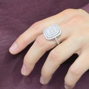 1,9 CM BÜYÜK BAGET GÜMÜŞ YÜZÜK