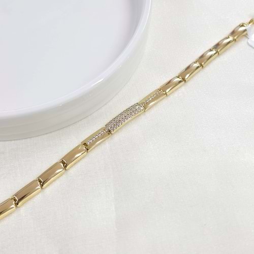 XUPING 5 MM TAŞLI PLAKA BİLEKLİK 17 CM