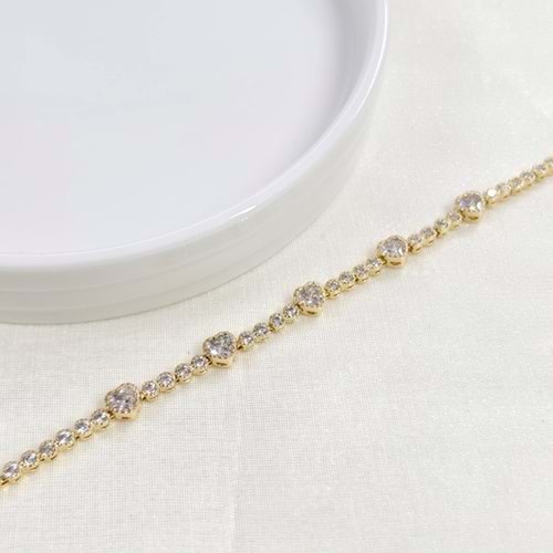 XUPING 6 MM SU YOLU KALP BİLEKLİK 16+2 CM GOLD
