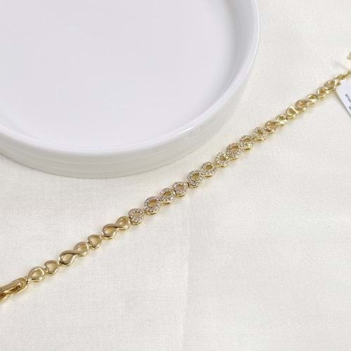 XUPING 6 MM SONSUZLUK BİLEKLİK 17+2 CM GOLD
