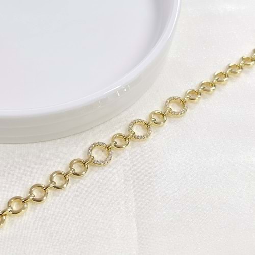 XUPING 9 MM YUVARLAK BİLEKLİK 17+2 CM GOLD