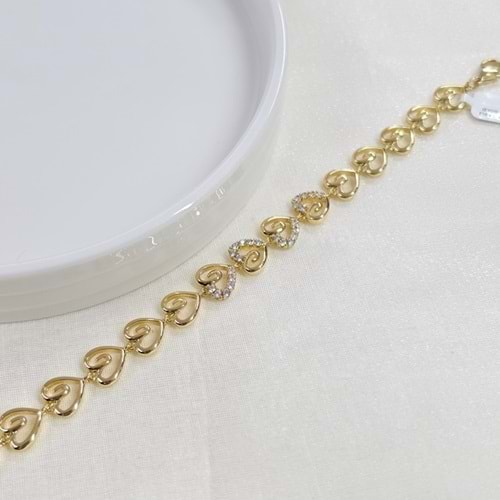 XUPING 9 MM KALP TAŞLI BİLEKLİK 16+3 CM GOLD