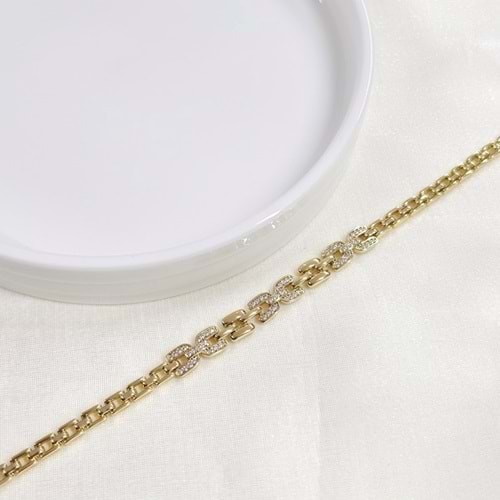 XUPING 7 MM KALP KEMER KORDON BİLEKLİK 16+3 CM GOLD