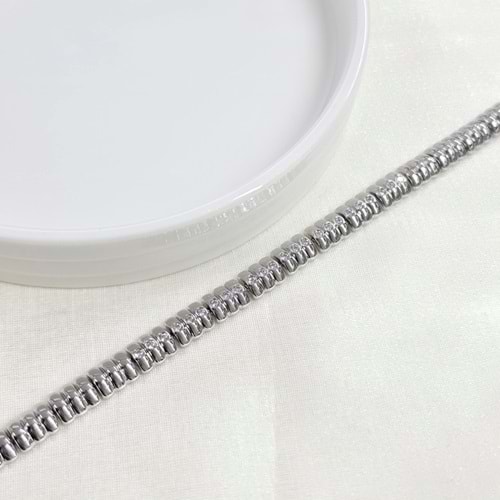 XUPING 7 MM BOMBELİ BİLEKLİK 17+2 CM BEYAZ