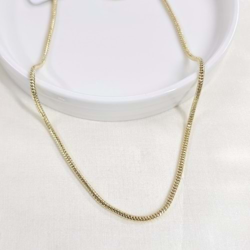XUPING 2,5 MM BORU ZİNCİR KOLYE 70 CM GOLD