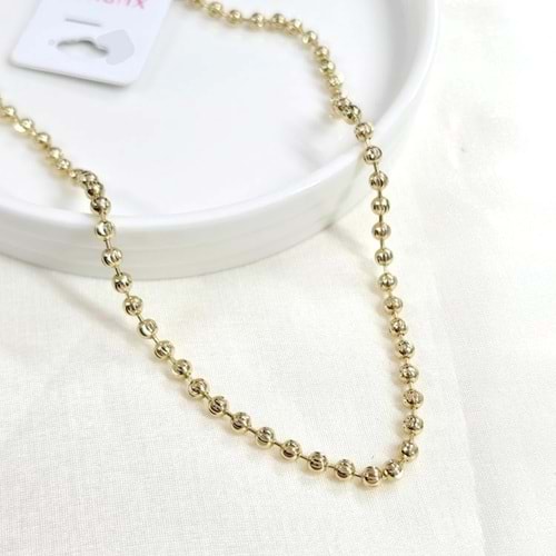 XUPING 4 MM TOP TOP ZİNCİR KOLYE 70 CM GOLD