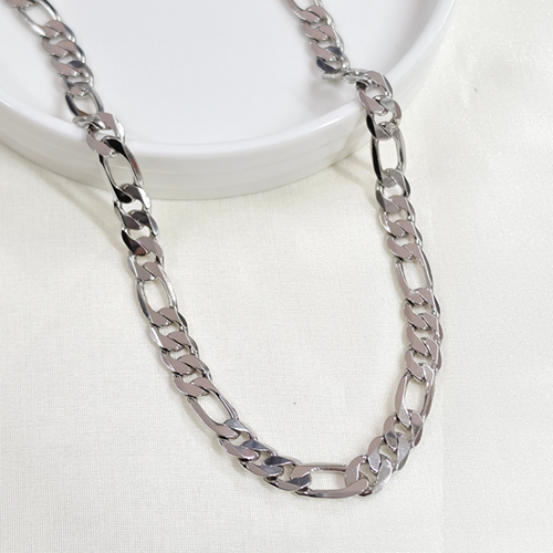 XUPING 8 MM FİGARO ZİNCİR KOLYE 55 CM BEYAZ