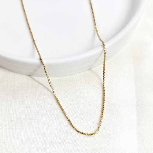 XUPING 1 MM İNCE KÜP ZİNCİR KOLYE 60 CM GOLD