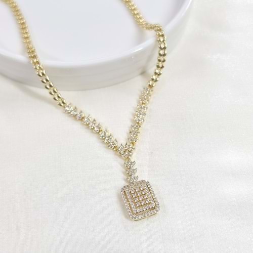XUPING 16 MM BAGET GERDANLIK KOLYE 45 CM GOLD