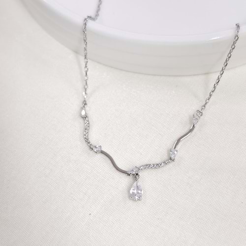 XUPING ZARİF GERDANLIK KOLYE 45+5 CM BEYAZ