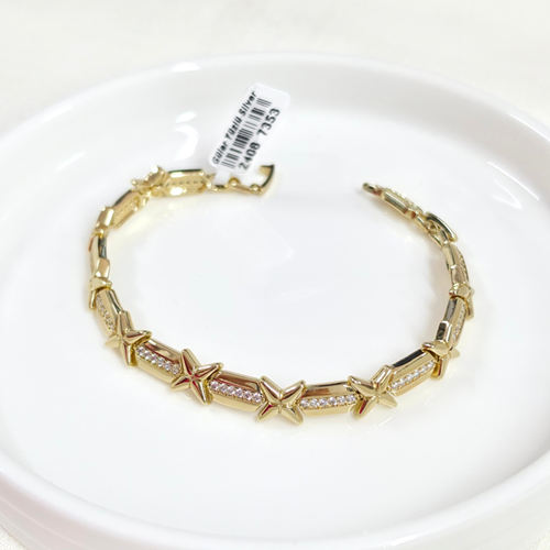 XUPING 7 MM TAŞLI X BİLEKLİK GOLD 16+2 CM