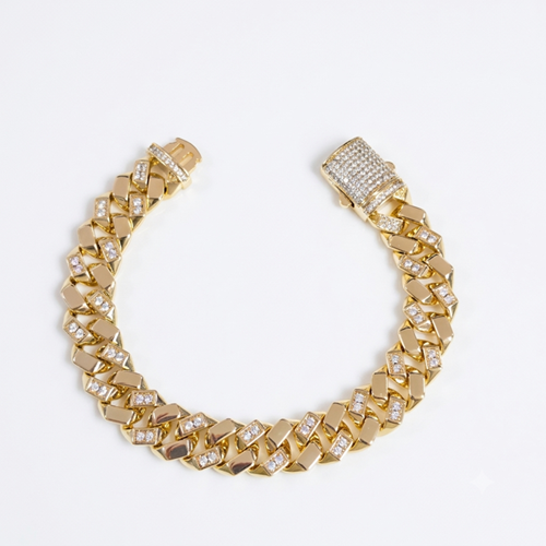 XUPING 12 MM KALIN GURMET KUTU KİLİT BİLEKLİK 18 CM GOLD