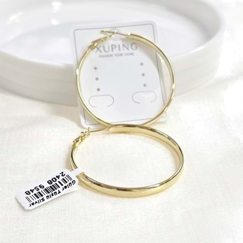 XUPING 40 MM 4 MM KALIN HALKA KÜPE GOLD