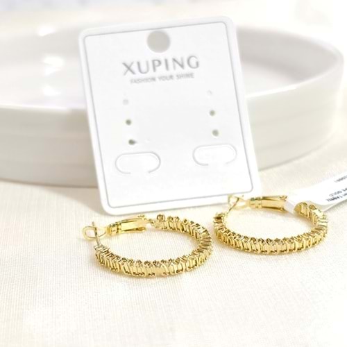 XUPING 20 MM TAŞSIZ HALKA KÜPE GOLD