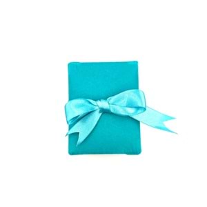 KURDELALI KADİFE KOLYE VE SET KUTUSU - TURKUAZ