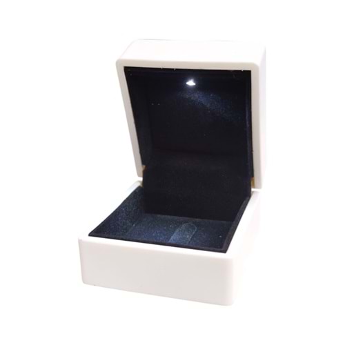 İTHAL IŞIKLI YÜZÜK KUTUSU - BEYAZ