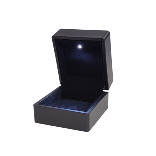 İTHAL IŞIKLI YÜZÜK KUTUSU - SİYAH