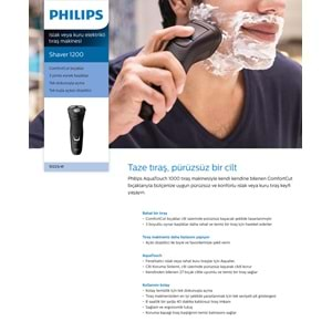 PHILIPS S1223/41 AQUATOUCH ISLAK KURU ŞARJLI SAKAL TRAŞ MAKİNESİ