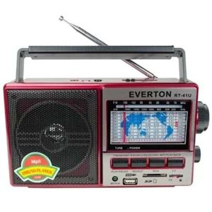 EVERTON RT-41 FM/USB/TFCARD/MP3 BLUETOOTH ŞARJLI NOSTAJLİ RADYO