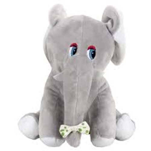 SELAY TOYS PELUŞ OTURAN FİL 20X17 CM 1286 - GRİ