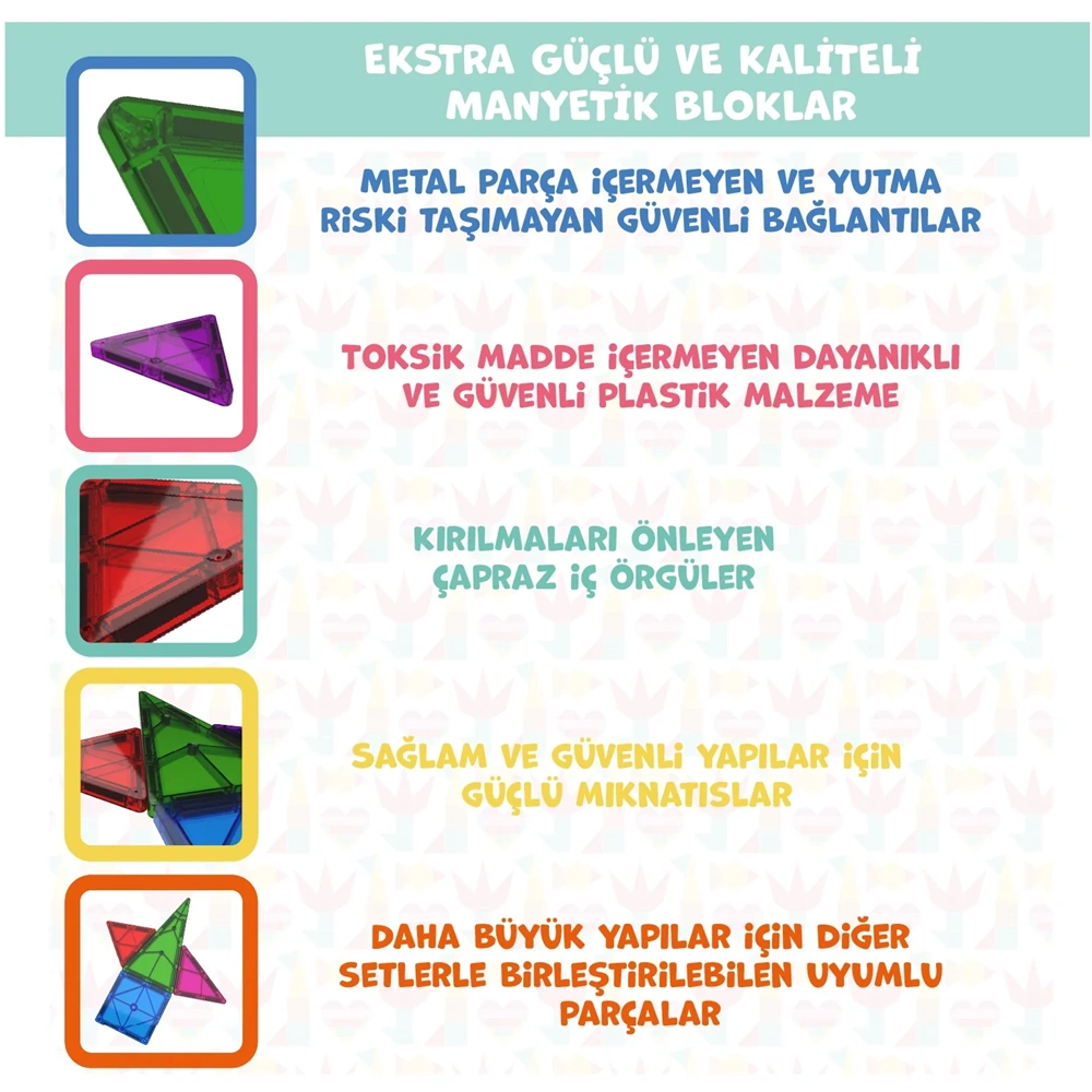 MAGLY MANYETİK 3 BOYUTLU YAPI BLOKLARI 72 PARÇA