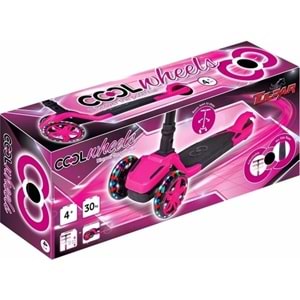COOL WHEELS TULPAR 4+ IŞIKLI KATLANIR SCOOTER - PEMBE