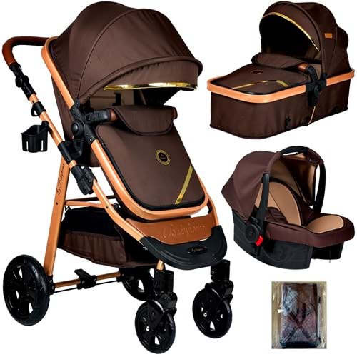 BABY HOME 940 CORSO TRAVEL SİSTEM BEBEK ARABASI - KAHVERENGİ