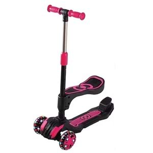 COMBO COOL WHEELS SCOOTER OTURAKLI - PEMBE