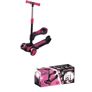 COMBO COOL WHEELS SCOOTER OTURAKLI - PEMBE