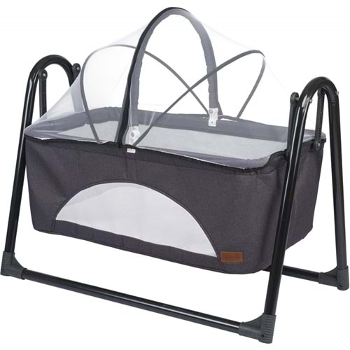 BABY HOME 340 OVVE SALLANIR ANNE YANI BEBEK SEPET BEŞİK - ANTRASİT
