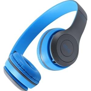 GLR TECH P47 WIRELESS BLUETOOTH KULAKLIK 5.0+EDR - MAVİ