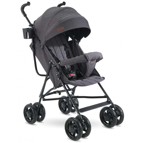 BABYHOPE SC-100 TAM YATAR BASTON BEBEK ARABASI PUSET - SİYAH - STD