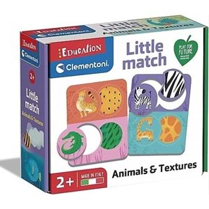 Clementoni Little Match Hayvanlar ve Dokular 16719