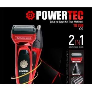 POWERTEC TR-250 GÜNLÜK SAKAL VE BURUN MAKİNESİ