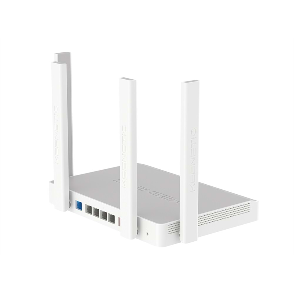 KEENETIC TITAN AX3200 MESH Wİ-Fİ 6 MULTİ-GİGABİT ROUTER, ÇİFT ÇEKİRDEK ARM (CPU) İŞLEMCİ, 5-PORT GİGABİT VE 1-PORT 2.5 GİGABİT YÖNETİLEBİLİR FİBER DESTEKLİ ROUTER, USB 2.0 VE YÜKSEK HIZLI USB 3.0 PORTU