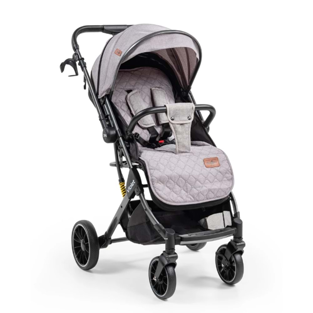 BABY2GO 2421 VIOLET ÇİFT YÖNLÜ BEBEK ARABASI - GRİ
