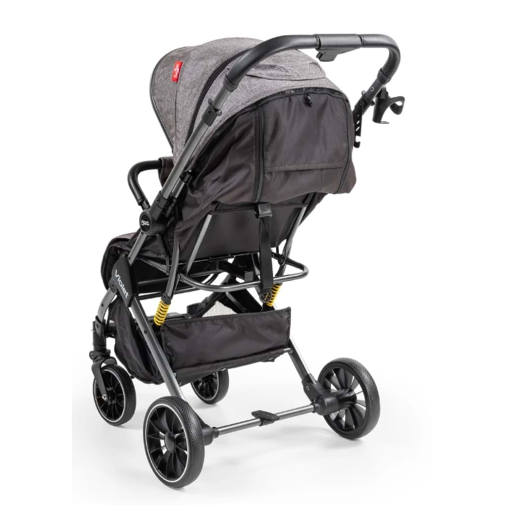 BABY2GO 2421 VIOLET ÇİFT YÖNLÜ BEBEK ARABASI - SİYAH