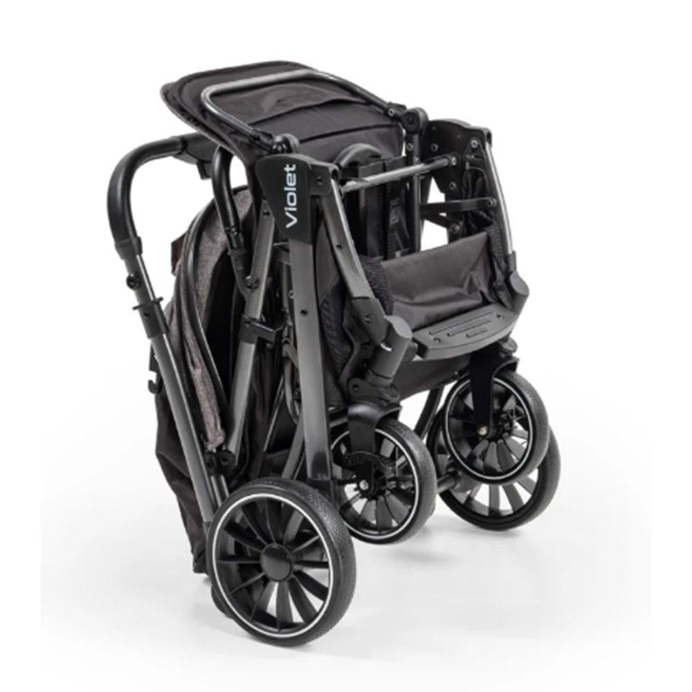 BABY2GO 2421 VIOLET ÇİFT YÖNLÜ BEBEK ARABASI - SİYAH