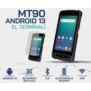 Newland MT90 ANDROID 13 - 5 inch 3GB/32GB 1d/2d Barkod Okuyuculu El Terminali