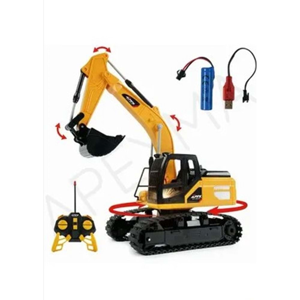 KUMANDALI PALETLİ EXCAVATOR 1:18 Z26819 *10