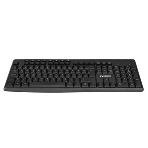 EVEREST KM-719 SİYAH KABLOSUZ Q KLAVYE + MOUSE
