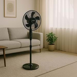 KUMTEL KTF-330 SİYAH VANTİLATÖR 45W - 16