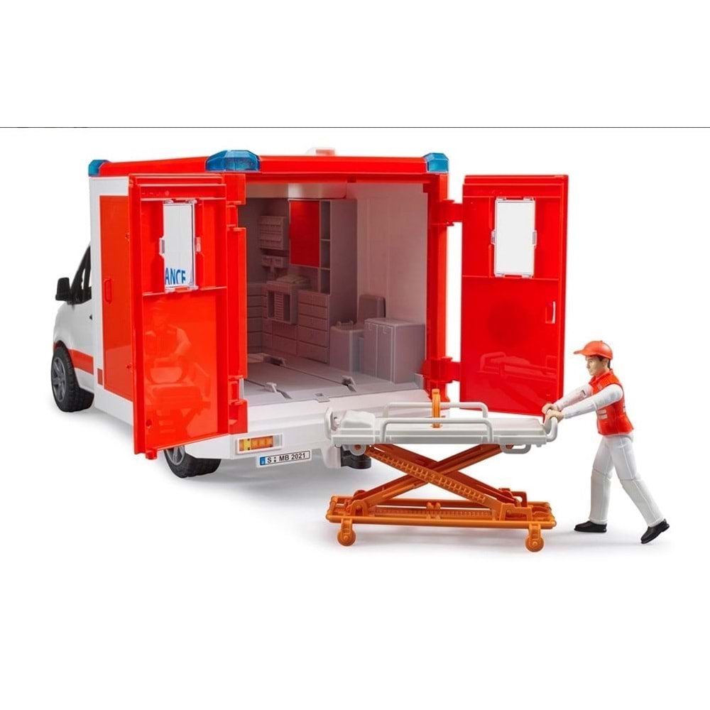 Bruder MB Sprinter Sirenli Ambulans Ve Ekibi 02676