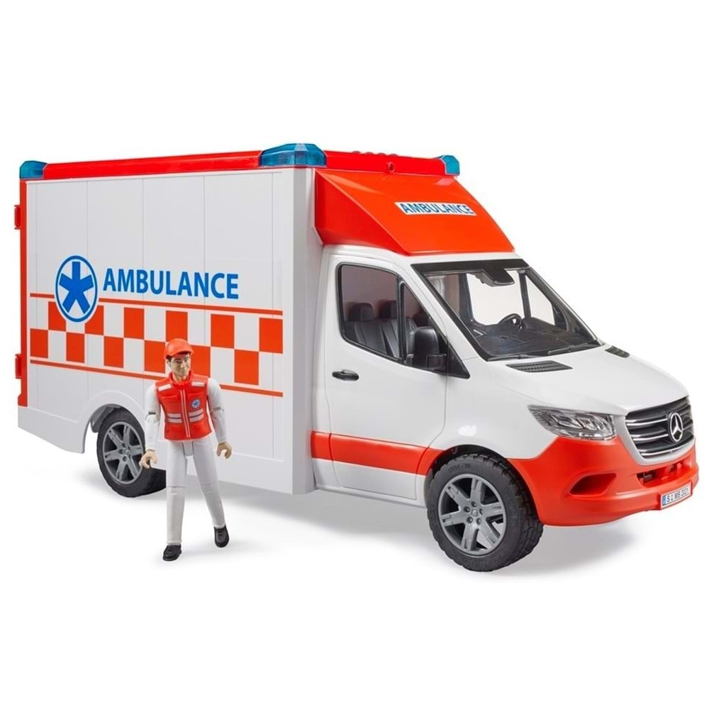 Bruder MB Sprinter Sirenli Ambulans Ve Ekibi 02676