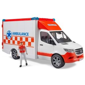 Bruder MB Sprinter Sirenli Ambulans Ve Ekibi 02676