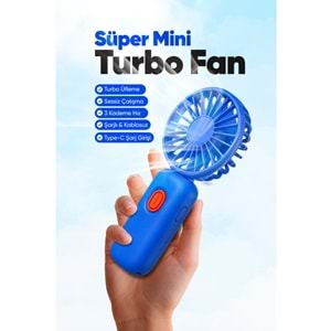 TURBO MİNİ ŞARJLI EL FANI VANTİLATÖR