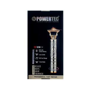 POWERTEC TR-1210 ŞARJLI SAKAL TRAŞ ENSE MAKİNESİ