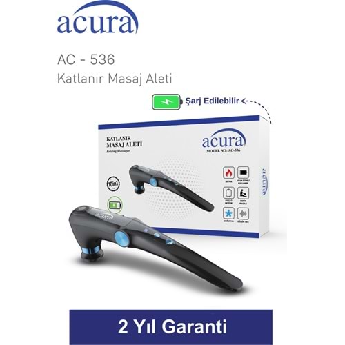 ACURA AC-536 ISITMALI & SOĞUTMALI PROFESYONEL KATLANIR MASAJ ALETİ